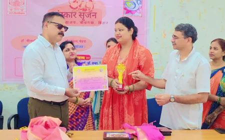 मेहंदी और रंगोली में विद्यार्थियों ने दिखाई रचनात्मक प्रतिभा