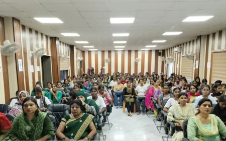 जीबीएम कॉलेज में प्रधानमंत्री के "खेलो इंडिया संवाद" का एनएसएस वॉलेंटियर्स सहित सभी छात्राओं ने उठाया लाभ