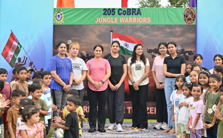 205 कोबरा बटालियन परिसर में राष्ट्रीय खेल दिवस पर बच्चों ने दिखाई प्रतिभा
