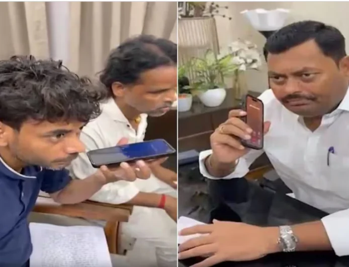 बिहार के मंत्री के सामने ही 50 हजार की रिश्वत की मांग, फोन पर सुनते ही बोले : एक घंटे में करो सस्पेंड, देखें VIDEO