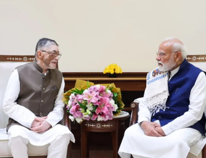PM नरेंद्र मोदी से झारखण्ड के राज्यपाल संतोष गंगवार ने की मुलाकात