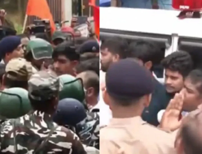JPSC-JSSC Protest : CM हाउस के बाहर ABVP छात्रों का प्रदर्शन, 8 से 10 कार्यकर्ताओं को लिया गया हिरासत में
