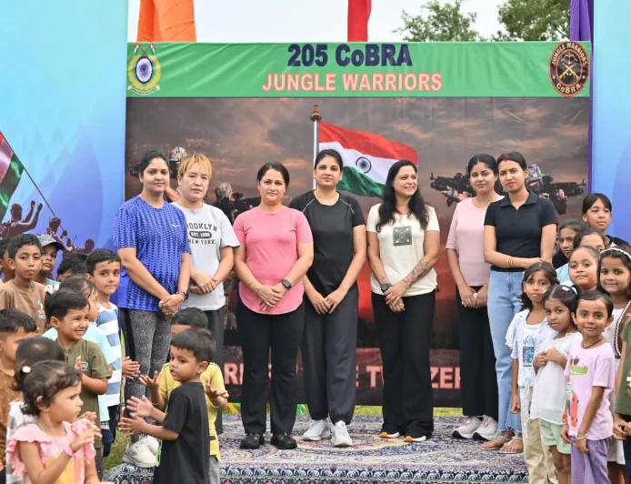 205 कोबरा बटालियन परिसर में राष्ट्रीय खेल दिवस पर बच्चों ने दिखाई प्रतिभा