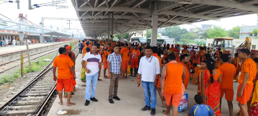 रेलवे सुरक्षा बल का विशेष सुरक्षा अभियान, यात्रियों को किया जागरूक