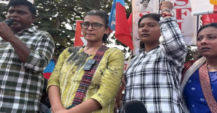 रांची में AISA अध्यक्ष नेहा बोरा पर फेंकी गई स्याही, परीक्षा धांधली के खिलाफ घेरने निकली थीं विधानसभा, बोले CM हेमंत सोरेन : छात्रों से बातचीत को तैयार हैं हम