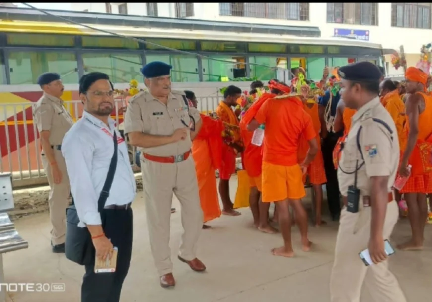 श्रावणी मेले को लेकर गया स्टेशन पर RPF का विशेष चेकिंग अभियान, कांवड़ियों को सुरक्षा नियमों के प्रति किया जागरूक