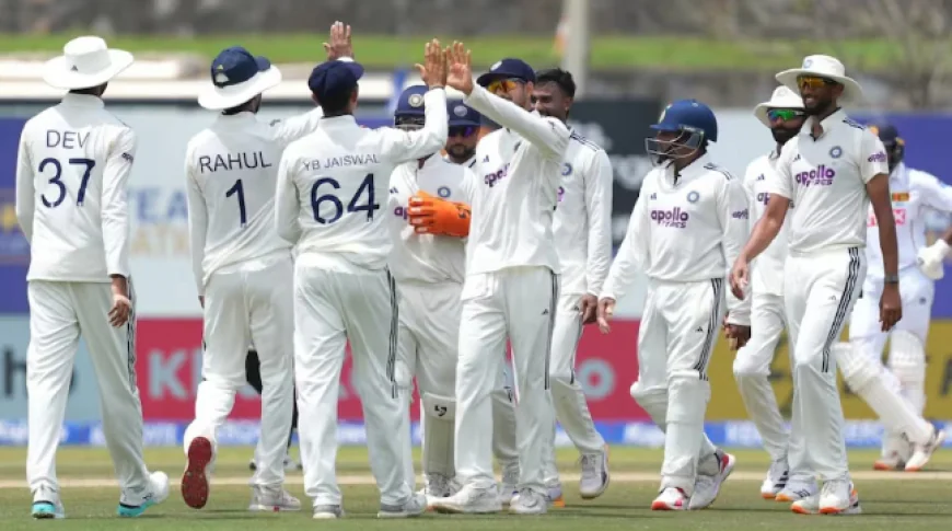 IND vs SL 1st test Match : गॉल टेस्ट मैच में श्रीलंका पहली पारी में 284 रन पर ढेर, सोनल दिनुशा ने जड़ा शतक, मानव सुथार ने झटके 4 विकेट