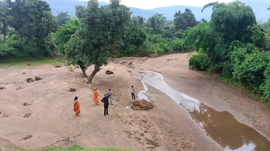 भारी बारिश में ध्वस्त हुआ लातेहार का कुसुमटांड़ डैम, कई एकड़ भूमि में भर गया बालू, किसानों को भारी नुकसान