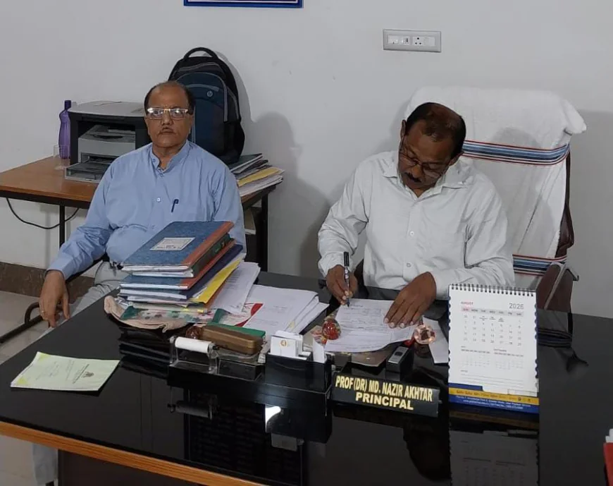 मगध विवि के कुलपति का एएम कॉलेज में औचक निरीक्षण, लॉ प्राचार्य समेत कई शिक्षक-कर्मी मिले अनुपस्थित