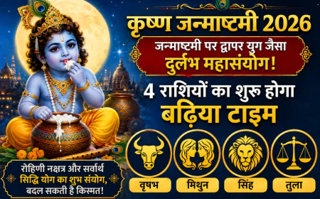 Krishna Janmashtami 2026: जन्माष्टमी पर द्वापर युग जैसा दुर्लभ महासंयोग! 4 राशियों का शुरू होगा बढिया टाइम