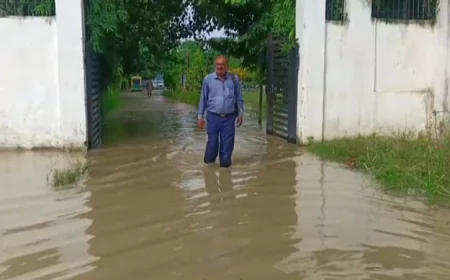 गंगा-गंडक के बढ़ते जलस्तर से हाजीपुर में बाढ़ का खतरा, कई इलाकों में घुसा पानी