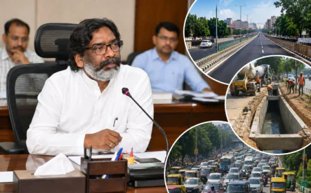 रांची को मिलेगी नई शहरी पहचान! CM हेमंत सोरेन ने रोड, ड्रेनेज और ट्रैफिक सुधार का दिया प्लान