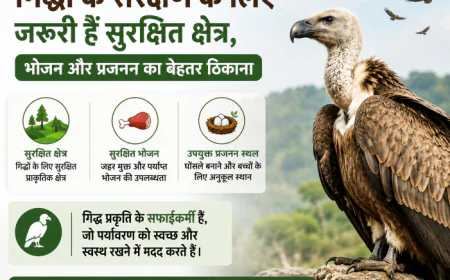 गिद्धों के संरक्षण के लिए जरूरी हैं सुरक्षित क्षेत्र, भोजन और प्रजनन का बेहतर ठिकाना