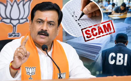 भर्ती परीक्षा घोटाले पर भाजपा का बड़ा आरोप, मृत्युंजय शर्मा बोले- ‘बड़े लोगों तक पहुंची आंच, सीबीआई जांच जरूरी’