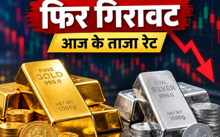 Gold-Silver Rate: सोने-चांदी के भाव में फिर गिरावट, खरीदारी से पहले जानें आज के ताजा रेट