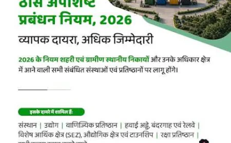 ठोस अपशिष्ट प्रबंधन नियम 2026: कचरा प्रबंधन की जिम्मेदारी अब सभी की