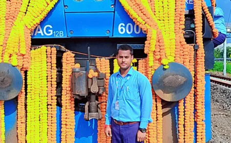 दुनिया की पहली इलेक्ट्रिक डबल स्टैक ‘पाइथन’ ट्रेन के सारथी बने समस्तीपुर के सौरव, गांव में जश्न का माहौल