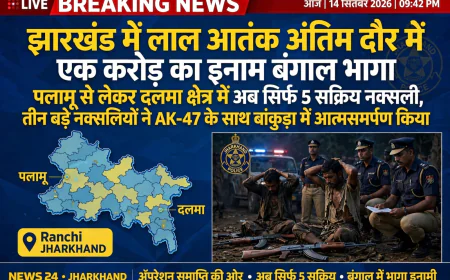 झारखंड में नक्सलवाद पर निर्णायक प्रहार, 3 बड़े नक्सलियों का सरेंडर; एक करोड़ का इनामी असीम मंडल भी बंगाल में!