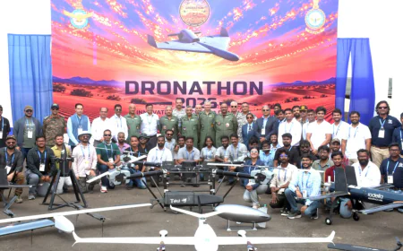 पोखरण में शुरू हुआ वायुसेना का पहला ड्रोनाथॉन-2026, वायुसेना उप प्रमुख एयर मार्शल आशुतोष दीक्षित ने किया उद्घाटन, 20 से अधिक रक्षा कंपनियां, स्टार्टअप और नवोन्मेषक ले रहे हिस्सा