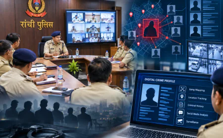 रांची में अपराधियों की अब बनेगी डिजिटल कुंडली, गैंग मैपिंग से संदिग्ध गतिविधियों पर पुलिस की कड़ी नजर