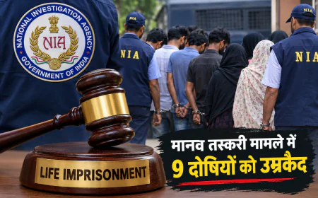 मानव तस्करी मामले में 9 दोषियों को उम्रकैद, 8 बांग्लादेशी नागरिक भी शामिल