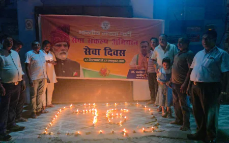 25 वर्ष की राष्ट्रसेवा पर जलाया दीप, विकसित भारत के संकल्प को दोहराया