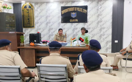 पितृपक्ष मेला को लेकर गया रेलवे स्टेशन की सुरक्षा व्यवस्था का निरीक्षण, मंडल सुरक्षा आयुक्त ने आरपीएफ, जीआरपी और जिला पुलिस के अधिकारियों के साथ की समन्वय बैठक