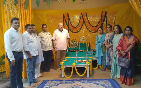 राधा अष्टमी पर भव्य जन्मोत्सव, पंचामृत अभिषेक और छप्पन भोग से सजी झांकी