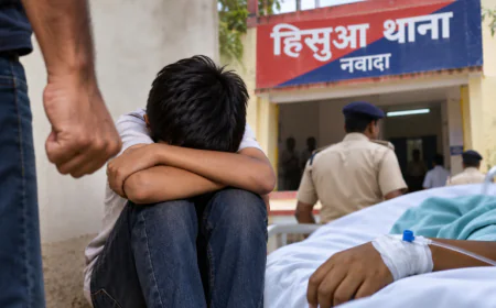 नवादा में नाबालिग को बांधकर पिटाई का आरोप, जबरन जहरीला पदार्थ खिलाने की कोशिश; अस्पताल में इलाज जारी