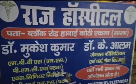 एकमा के राज हॉस्पिटल में महिला की मौत, परिजनों ने इलाज में लापरवाही का आरोप लगाकर किया हंगामा