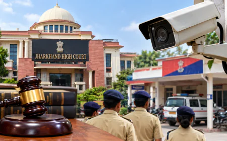 थानों में CCTV नहीं लगाने पर झारखंड हाईकोर्ट सख्त, मुख्य सचिव-गृह सचिव और DGP को कारण बताओ नोटिस