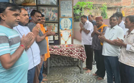 पंडित दीनदयाल उपाध्याय की जयंती पर श्रद्धासुमन अर्पित, भाजपा किसान मोर्चा कार्यालय में आयोजित हुआ कार्यक्रम, कार्यकर्ताओं ने उनके आदर्शों पर चलने का लिया संकल्प