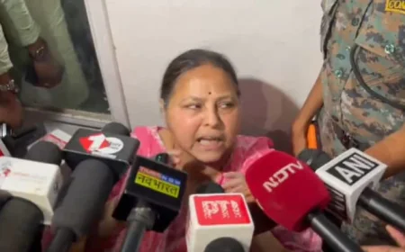 जमुई नाबालिग की पहचान उजागर करने के आरोप पर मीसा भारती पहुंचीं सचिवालय थाना, CM सम्राट चौधरी के खिलाफ FIR की मांग