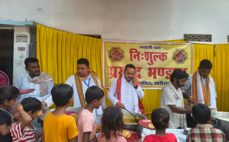 पितृपक्ष मेला में निःशुल्क भोजनालय का शुभारंभ, श्रद्धालुओं को मिलेगी भोजन की सुविधा