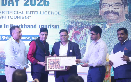 विश्व पर्यटन दिवस पर ऑड्रे हाउस में विशेष आयोजन, झारखंड पर्यटन में योगदान देने वाले पर्यटक मित्रों और स्टेकहोल्डर्स का सम्मान