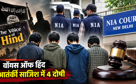 ‘वॉयस ऑफ हिंद’ आतंकी साजिश मामले में 4 ISIS ऑपरेटिव दोषी, NIA कोर्ट ने सुनाई 5-6 साल की सजा