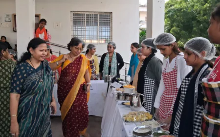 जीबीएम कॉलेज में पोषण माह के अवसर पर 'पोषण मेला' का आयोजन