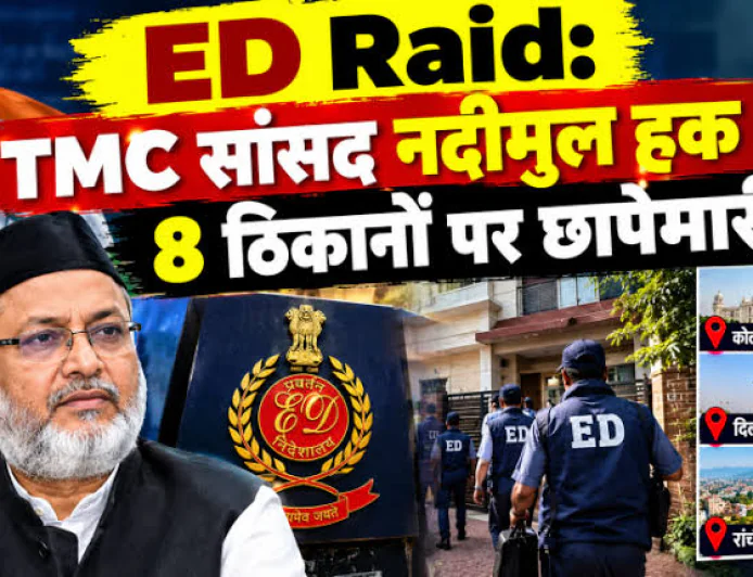 टीएमसी सांसद नदीमुल हक से जुड़े मामले में ED की बड़ी कार्रवाई, रांची समेत 7 राज्यों में एक साथ छापेमारी