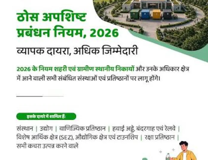 ठोस अपशिष्ट प्रबंधन नियम 2026: कचरा प्रबंधन की जिम्मेदारी अब सभी की
