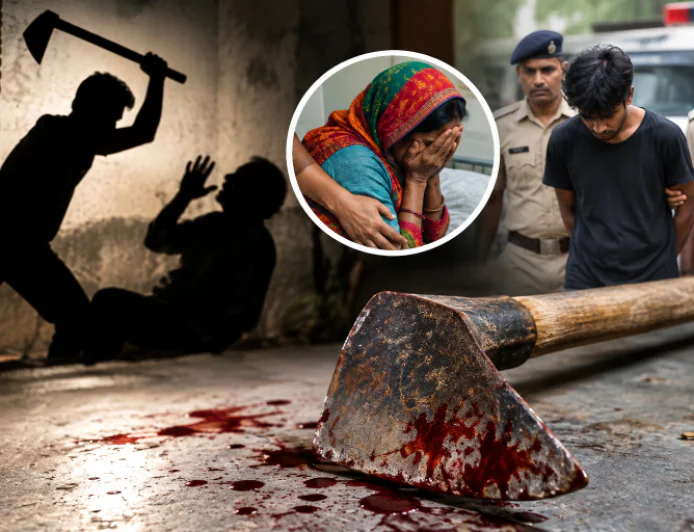 नशे के लिए पैसे नहीं मिले तो हैवान बना बेटा, कुदाल से हमला कर पिता की हत्या; मां भी गंभीर घायल