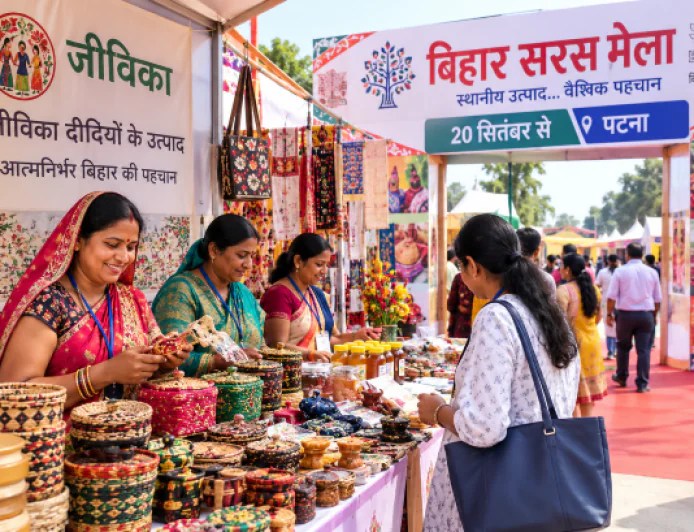 पटना में 20 सितंबर से लगेगा बिहार सरस मेला, जीविका दीदियों के उत्पादों को मिलेगा बड़ा बाजार
