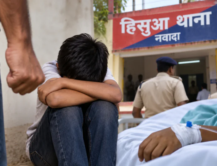 नवादा में नाबालिग को बांधकर पिटाई का आरोप, जबरन जहरीला पदार्थ खिलाने की कोशिश; अस्पताल में इलाज जारी
