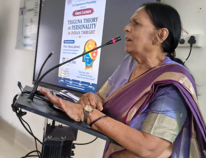 त्रिगुण सिद्धांत से समझाया व्यक्तित्व का मनोवैज्ञानिक स्वरूप, मगध विश्वविद्यालय में विशेष अतिथि व्याख्यान का आयोजन, सत्त्व, रजस् और तमस् के मनोवैज्ञानिक आयामों पर हुई चर्चा