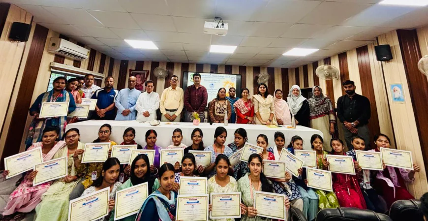 जीबीएम कॉलेज में दर्शनशास्त्र विभाग द्वारा "गुरु-शिष्य परंपरा" विषय पर विशेष व्याख्यान का हुआ आयोजन जीवन विद्या कोर्स पूर्ण करने पर छात्राओं को प्रमाणपत्र देकर किया गया सम्मानित