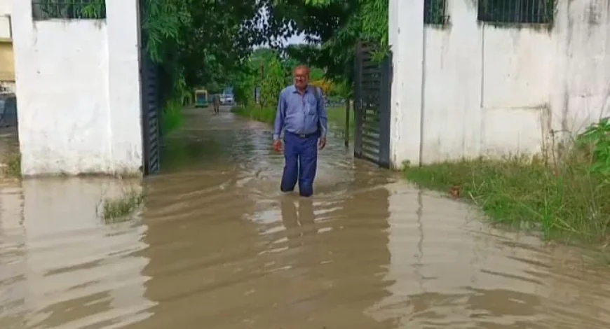 गंगा-गंडक के बढ़ते जलस्तर से हाजीपुर में बाढ़ का खतरा, कई इलाकों में घुसा पानी