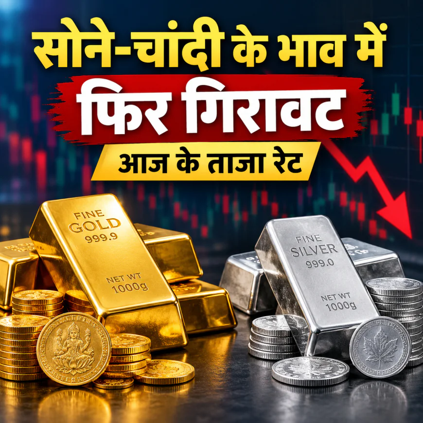 Gold-Silver Rate: सोने-चांदी के भाव में फिर गिरावट, खरीदारी से पहले जानें आज के ताजा रेट
