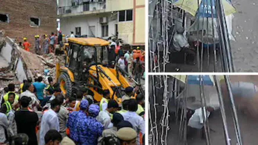 दिल्ली में निर्माणाधीन इमारत का हिस्सा भरभराकर गिरा, मलबे में लोगों के दबे होने की आशंका; रेस्क्यू ऑपरेशन जारी
