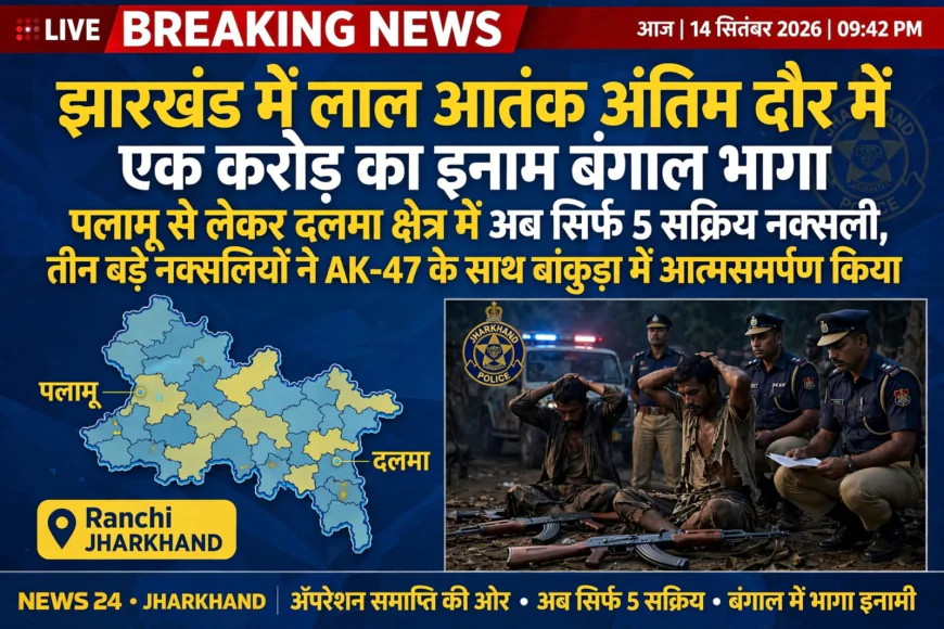 झारखंड में नक्सलवाद पर निर्णायक प्रहार, 3 बड़े नक्सलियों का सरेंडर; एक करोड़ का इनामी असीम मंडल भी बंगाल में!