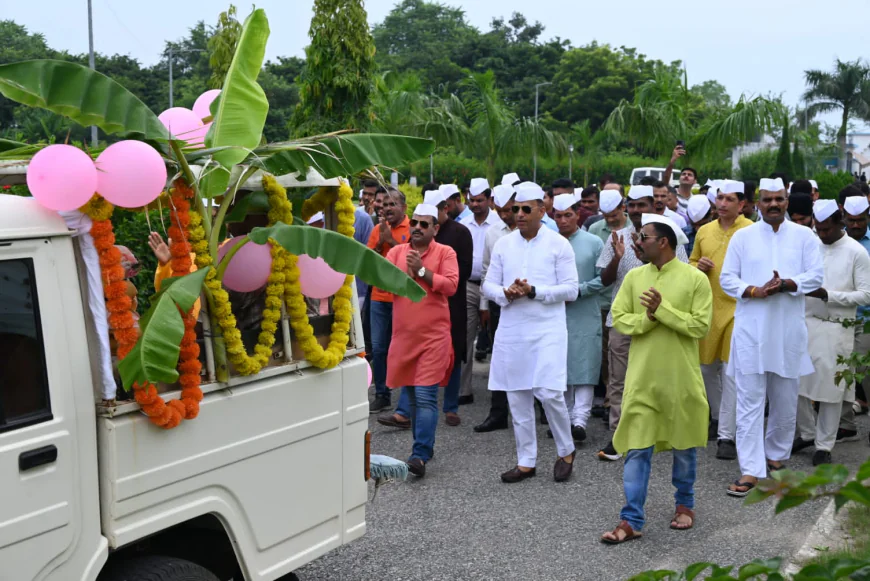 205 कोबरा परिसर में गणेश चतुर्थी पर हुई पूजा-अर्चना, अधिकारियों, जवानों एवं परिजनों ने विधि-विधान से की पूजा, सुख-शांति व समृद्धि की कामना