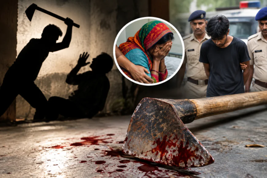 नशे के लिए पैसे नहीं मिले तो हैवान बना बेटा, कुदाल से हमला कर पिता की हत्या; मां भी गंभीर घायल